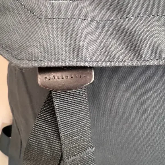 Fjällräven Foldsack No 1 Backpack Blue Foldover Style G-1000 Water Resistant Bag - Picture 2 of 10